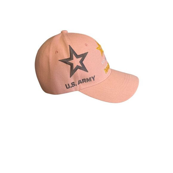 NWT U.S. Army Mom Embroidered Pink Baseball Cap - Picture 3 of 5